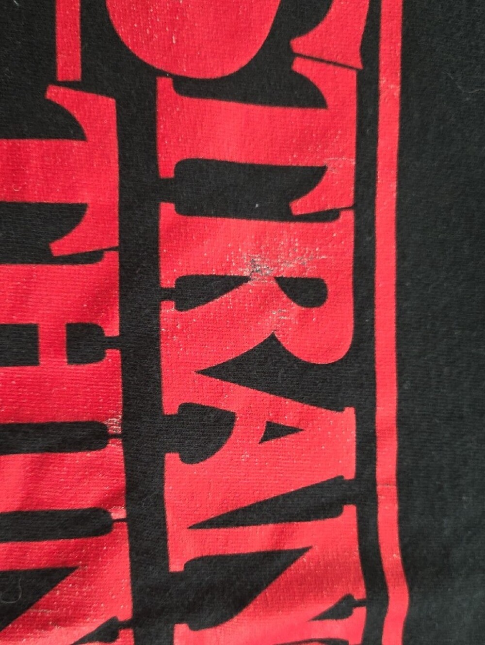 Black Short-Sleeve Tee with Red Logo - Picture 3 of 3